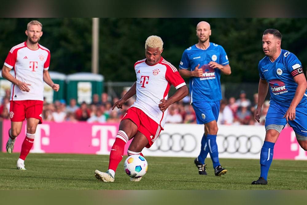 Bayern garang dalam perlawanan pra musim membelasah Rottach-Egern 27-0.