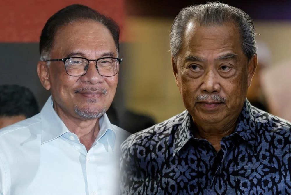 Anwar (kiri) dan Muhyiddin (kanan)