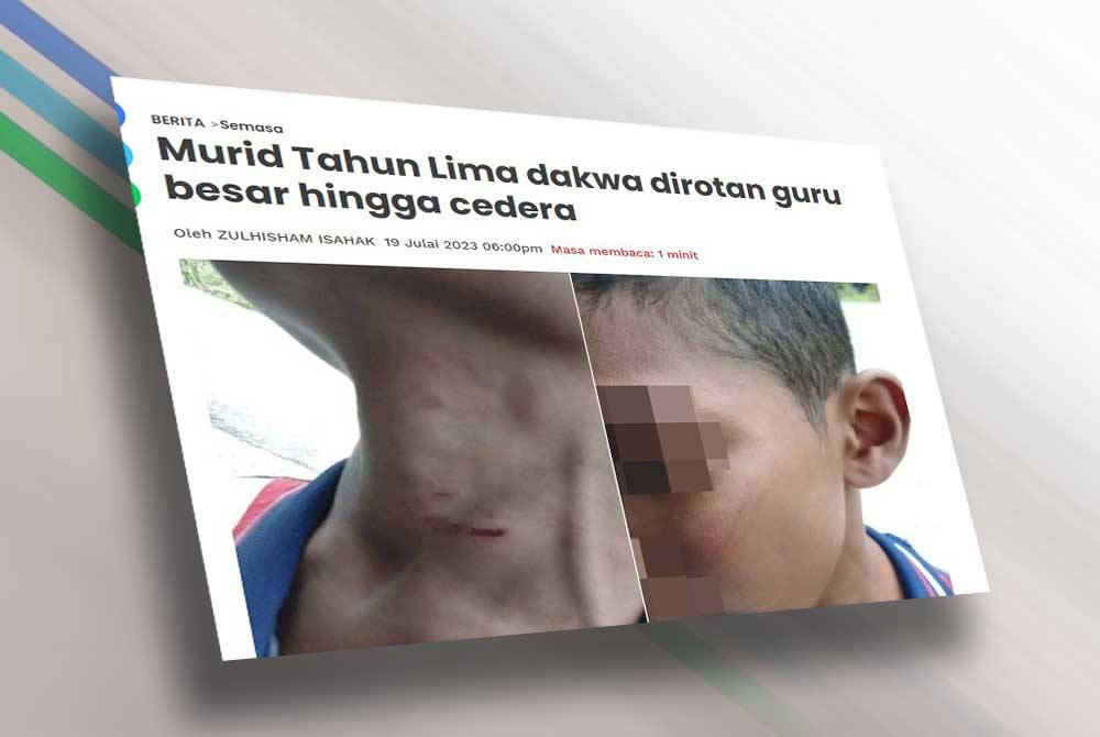 Media melaporkan seorang murid Tahun Lima sebuah sekolah jenis kebangsaan Tamil (SJKT) didakwa dirotan oleh Guru Besar sehingga mengakibatkan kecederaan.