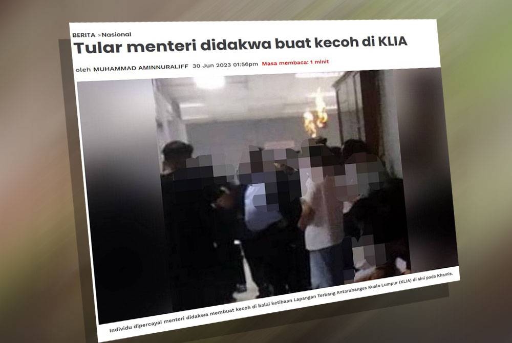 Laporan Sinar Harian pada 30 Jun lalu.