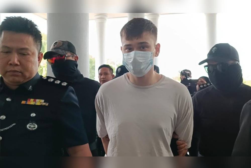 Sean Edward dibawa ke Mahkamah Majistret Kuala Lumpur pada Selasa atas tuduhan menyebabkan kematian teman wanitanya, dua minggu lalu.