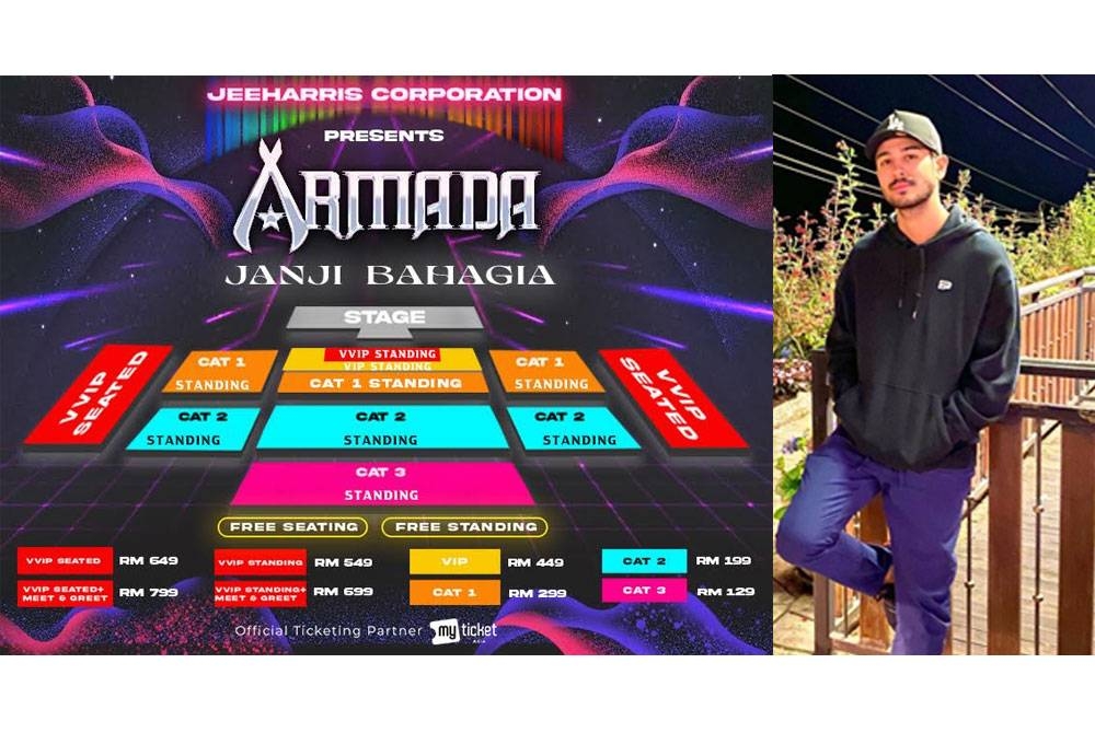 Konsert Armada – Janji Bahagia akan diadakan di Sabah International Convention Centre pada 4 November 2023 jam 8 malam. Gambar kenan: Harris Baba