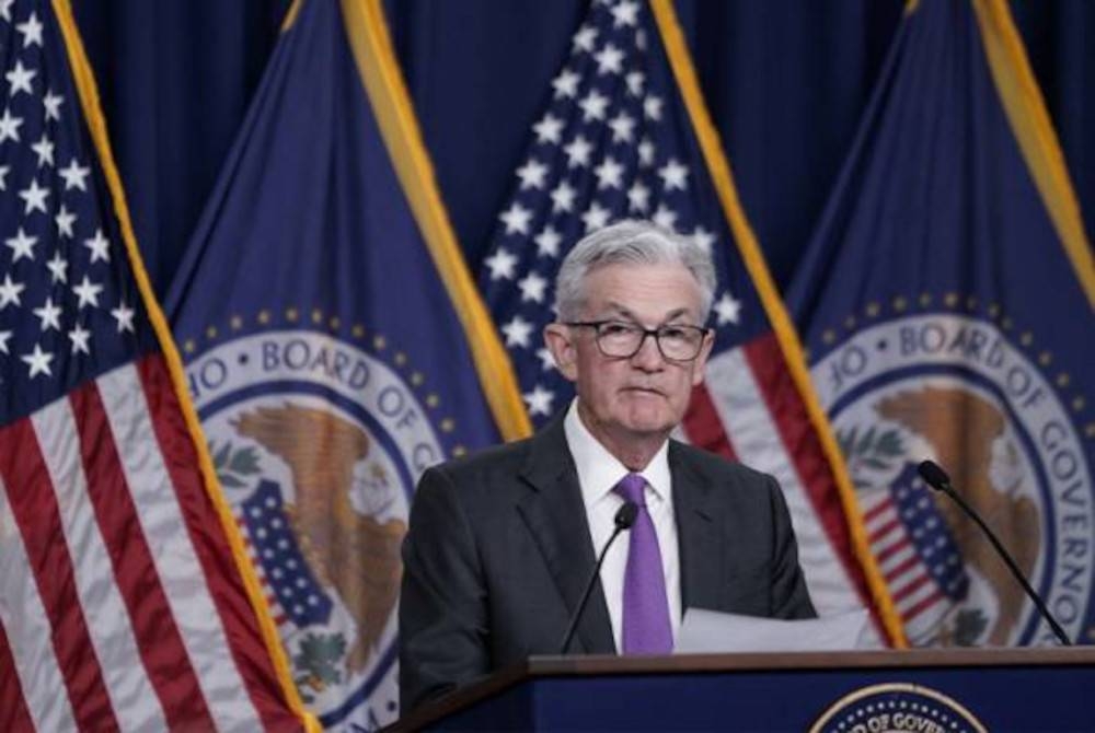 Pengerusi Fed, Jerome Powell tidak menolak kemungkinan menaikkan kadar tersebut jika difikirkan perlu. - Foto Reuters