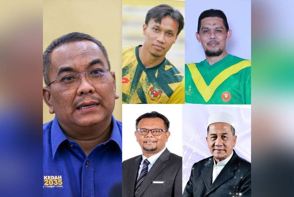 Dari kiri: Sanusi, Baddrol, Radhi (atas) Haim Hilman dan Sharir.