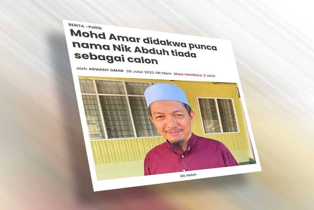 Laporan Sinar Harian.