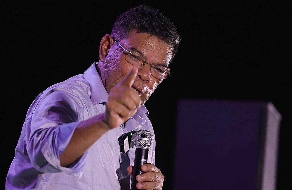 Saifuddin berucap pada ceramah Pentas Anak Muda di Bandar Perda pada Isnin malam. - Foto Bernama