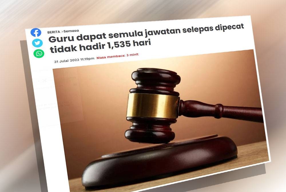 Laporan Sinar Harian pada Isnin.