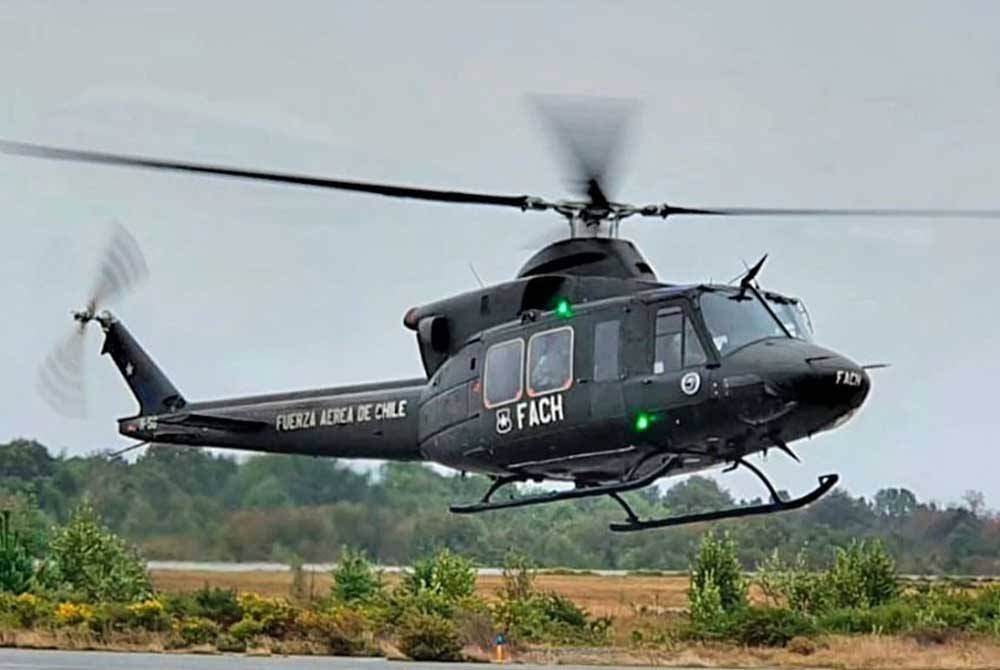 Helikopter Bell 412 terhempas di wilayah Los Lagos.