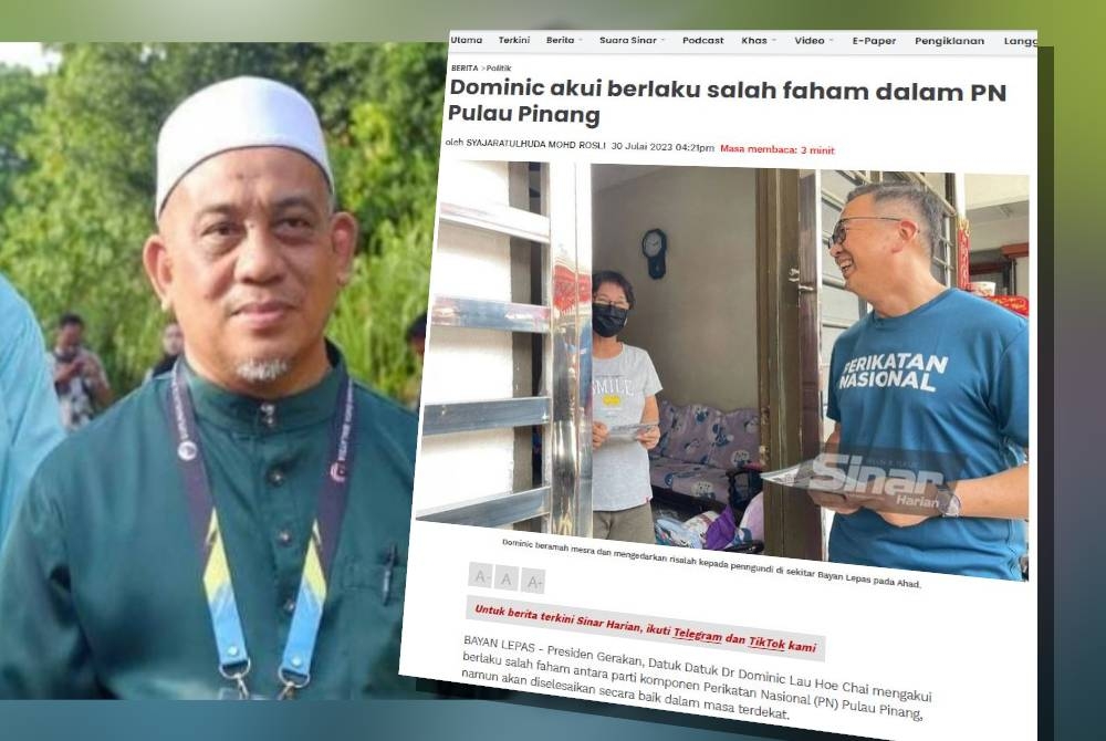 Muhammad Fauzi. Laporan Sinar Harian pada Ahad.