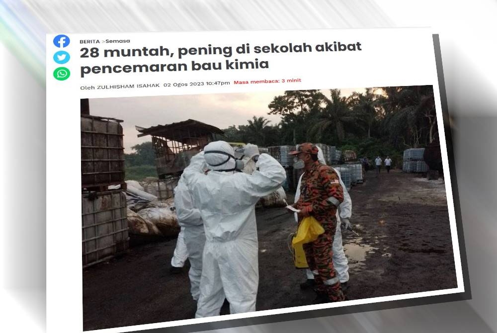 Laporan Sinar Harian pada Rabu