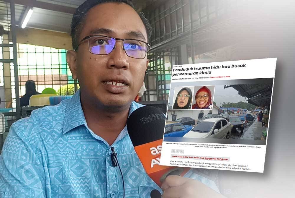 Fauzi minta penduduk Kampung Sungai Tiram membuat laporan kepada pihak berkuasa sekiranya terdapat bau busuk kuat sama seperti insiden pencemaran bau Selasa lalu.