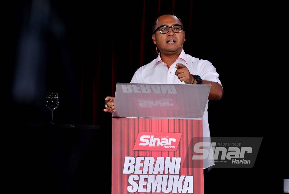 Abbas dalam program Berani Semuka bertajuk Kita Selangor vs Selangor Baharu bersama calon PN DUN Taman Medan, Dr Afif Bahardin. - FOTO SINAR HARIAN/ASRIL ASWANDI SHUKOR