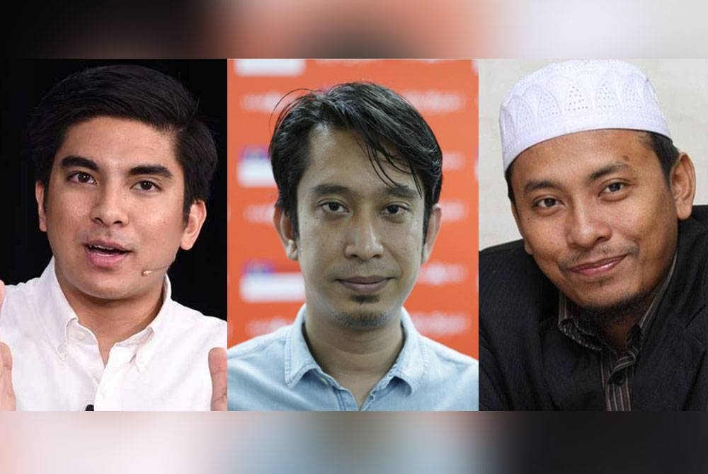 Gambar dari kiri: Syed Saddiq, Adam Adli, Ahmad Fadhli