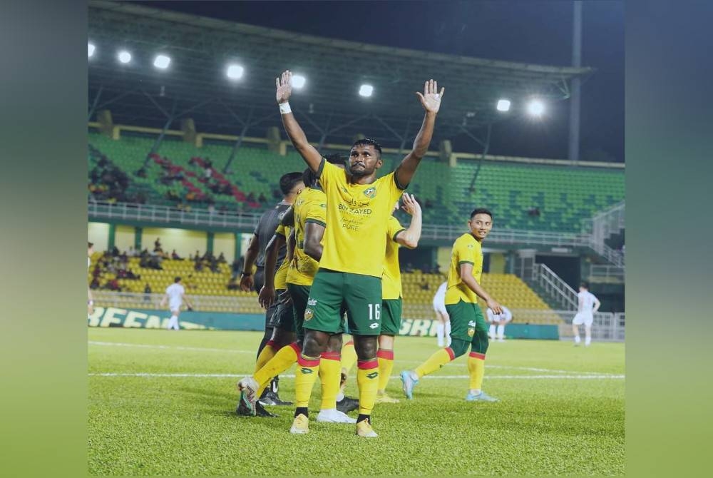 J Partiban berjaya menyumbang satu gol membantu KDA FC menewaskan Sri Pahang FC 2-0 pada aksi Liga Super 2023 pada malam Selasa. - Foto KDA FC