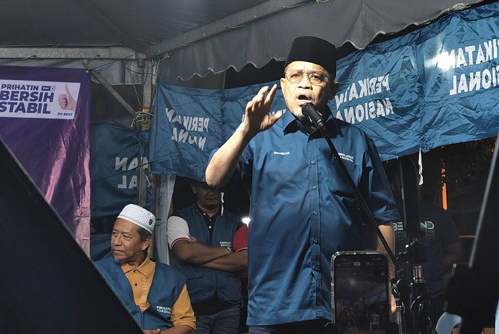 Shahidan pada ceramah Perdana N20 Labu Perikatan Nasional (PN) di sini pada Rabu malam.