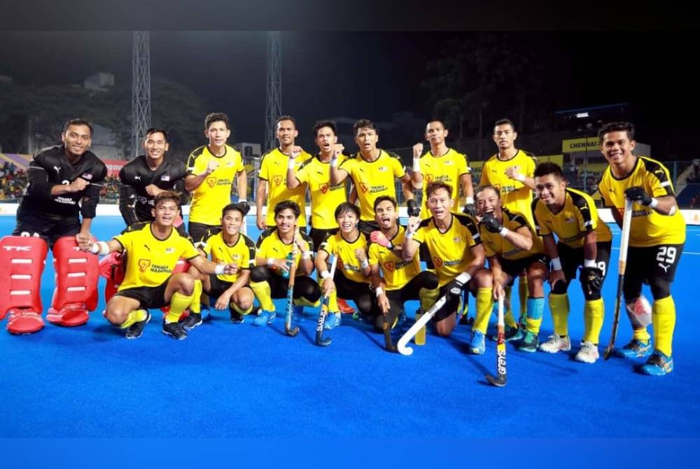 Malaysian Tigers mara ke perlawanan akhir kejuaraan Trofi Juara-Juara Asia selepas menewaskan Korea Selatan dalam aksi separuh akhir di Stadium Mayor Radhakrishnan, Chennai, India pada Jumaat. - Foto Asia Hockey Federation