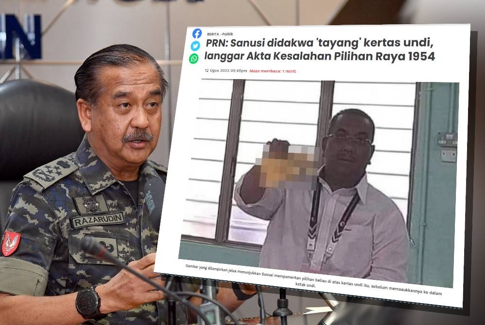 Razarudin. Laporan Sinar Harian pada Sabtu