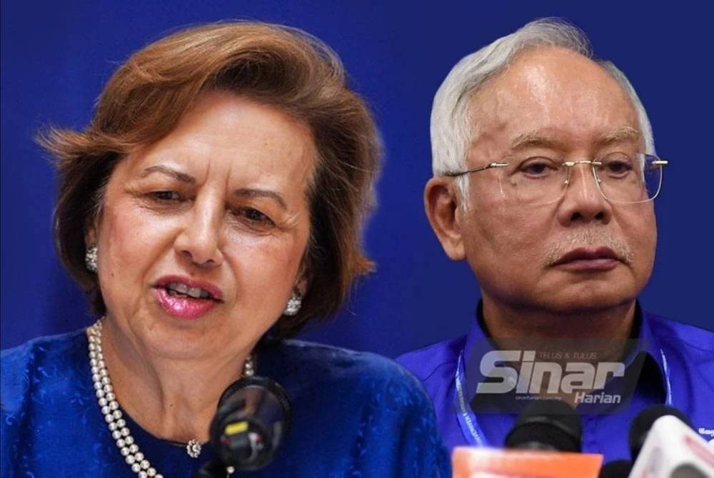 Zeti Akhtar (kiri), Najib (kanan)