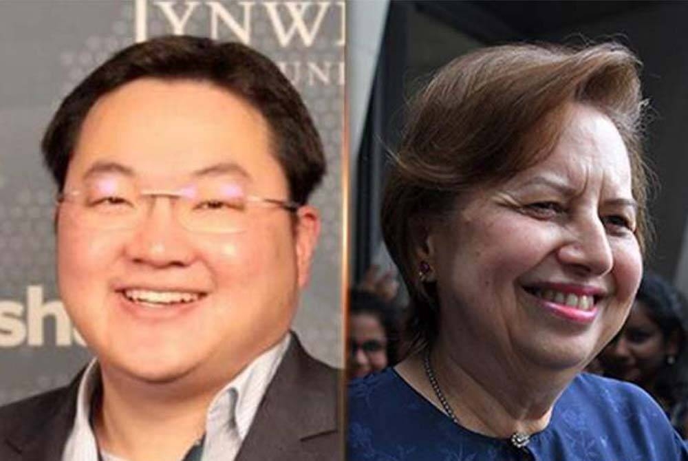 Jho Low (kiri), Zeti (kanan) - Foto fail Awani