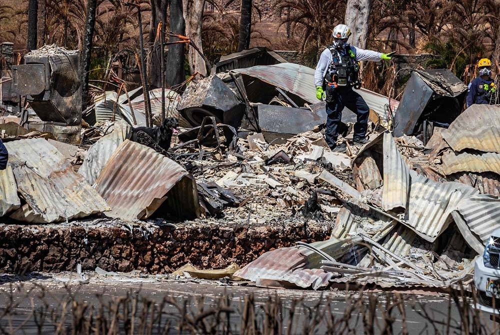 Angka kematian akibat kebakaran hutan Maui di Hawaii Amerika Syarikat (AS) mencecah 110 orang pada Rabu. - Foto AFP