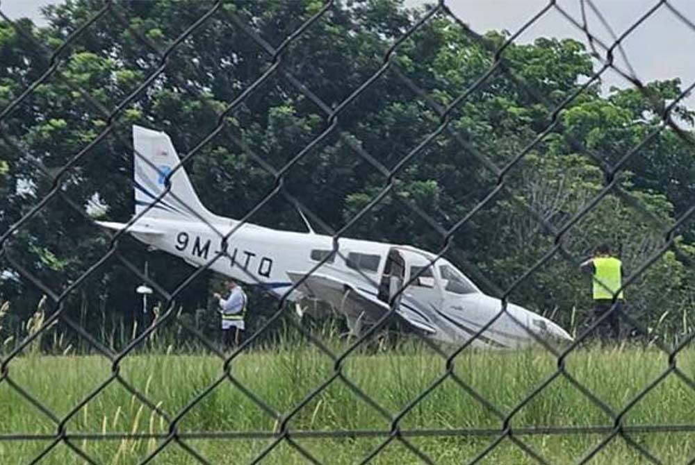 Pesawat milik International Aero Training Academy Sdn Bhd (IATAC) dikendalikan oleh juruterbang pelatih wanita berusia 23 tahun. - Foto PDRM