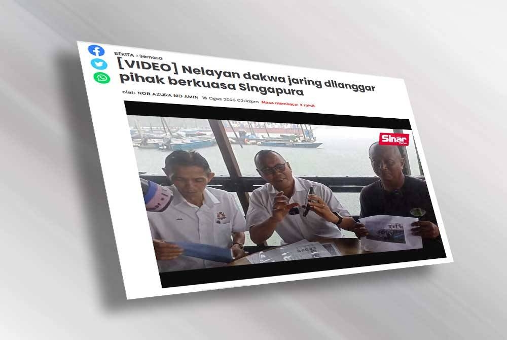 Laporan Sinar Harian pada Rabu lalu