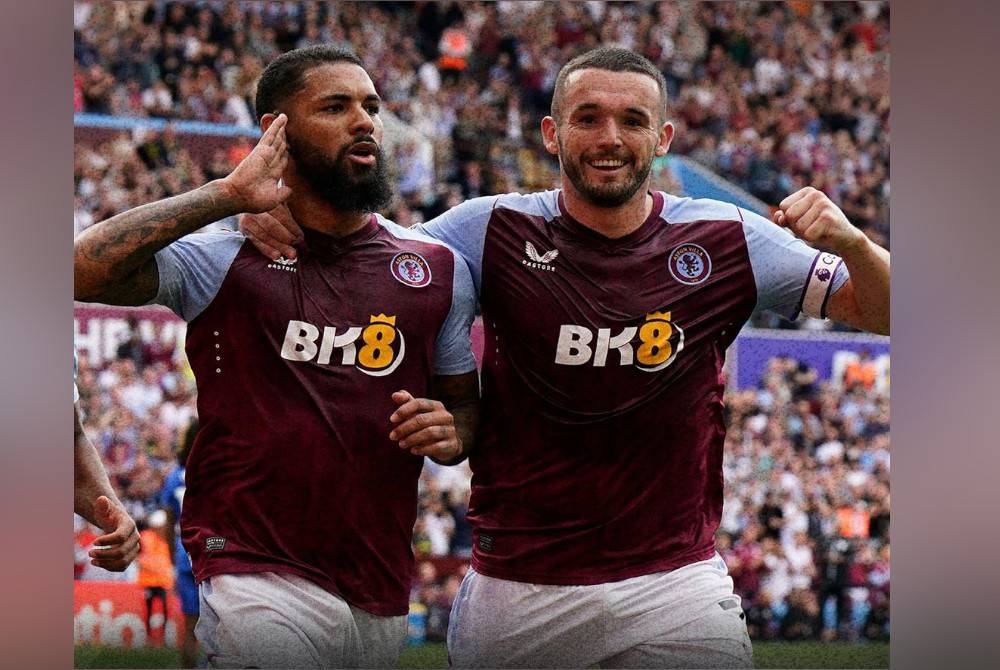 McGinn (kanan) antara mesin gol Villa dalam perlawanan berintensiti tinggi menentang Everton di Villa Park pada Ahad. - Foto Agensi