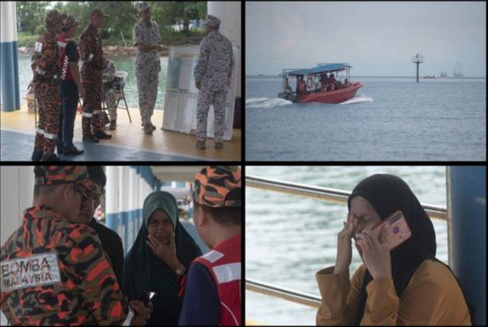 Operasi mencari dan menyelamat (SAR) telah dilancarkan bagi mencari mangsa dikenali sebagai Yasin Omar, 20, dan Mohd Shah Nazmin, 19. - Foto Bernama (Kredit: JBPM Labuan)