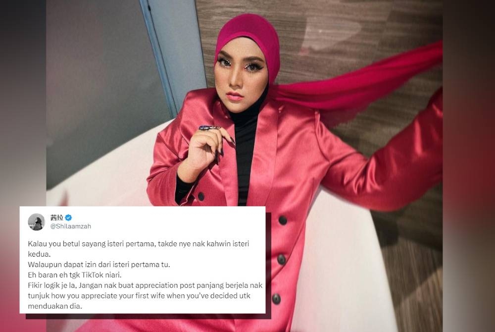 Shila berpendapat, mana-mana lelaki yang benar-benar menyayangi isterinya tidak akan tergamak untuk menduakan apatah lagi menikahi wanita lain.