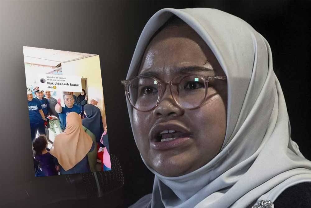 Tangkap layar video berdurasi 18 saat yang tular di media sosial baru-baru ini. Amira Aisya - Foto: Bernama.