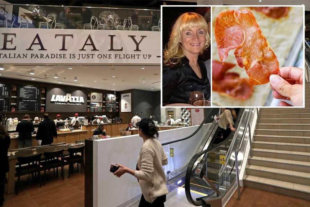 Alice Cohen bertindak menyaman Restoran Eataly di Boston kerana cuai sehingga menyebabkan pergelangan kaki kirinya retak selepas tergelincir akibat terpijak hirisan prosciutto yang jatuh di lantai. - Foto Agensi