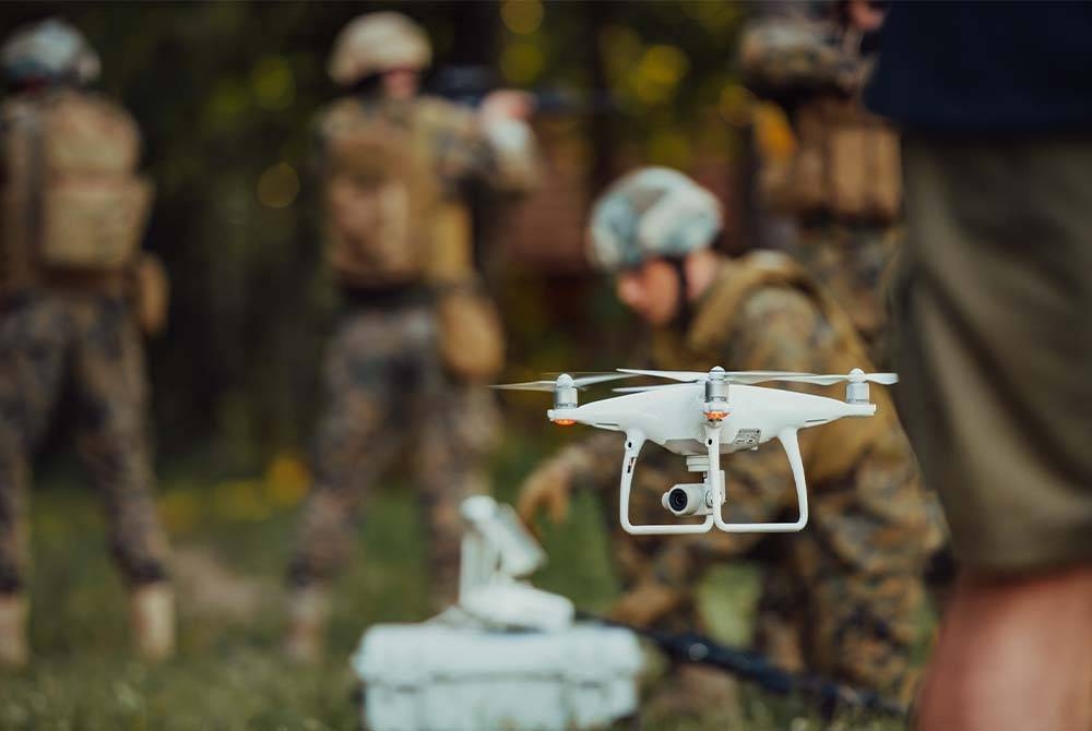 Pasukan pertahanan udara Rusia menembak jatuh dua dron tempur yang dalam perjalanan ke ibu negara Rusia. Foto hiasan 123RF