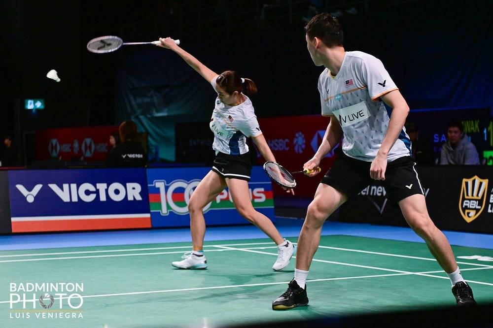 Kian Meng (kanan) dan Pei Jing akan menentang pasangan Thailand pada pusingan kedua Kejohanan Badminton Dunia di Copenhagen. - Foto Badminton Photo