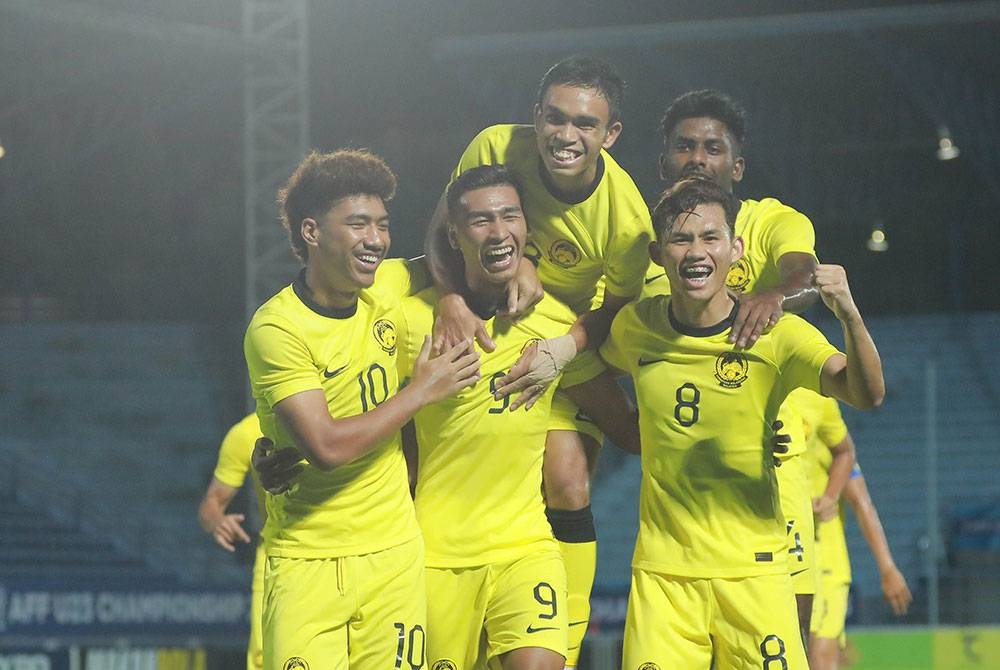 Skuad negara berjaya melangkah ke separuh akhir selepas menewaskan Timor Leste. - Foto FAM