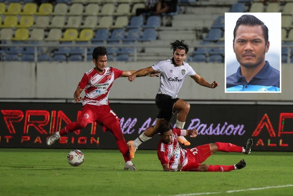 Aksi antara Terengganu FC (TFC) dan Kuala Lumpur Rovers FC dalam saingan Piala Malaysia di Stadium Sultan Mizan Zainal Abidin, Gong Badak baru-baru ini.- Foto Bernama (Gambar kecil:Safee Sali)