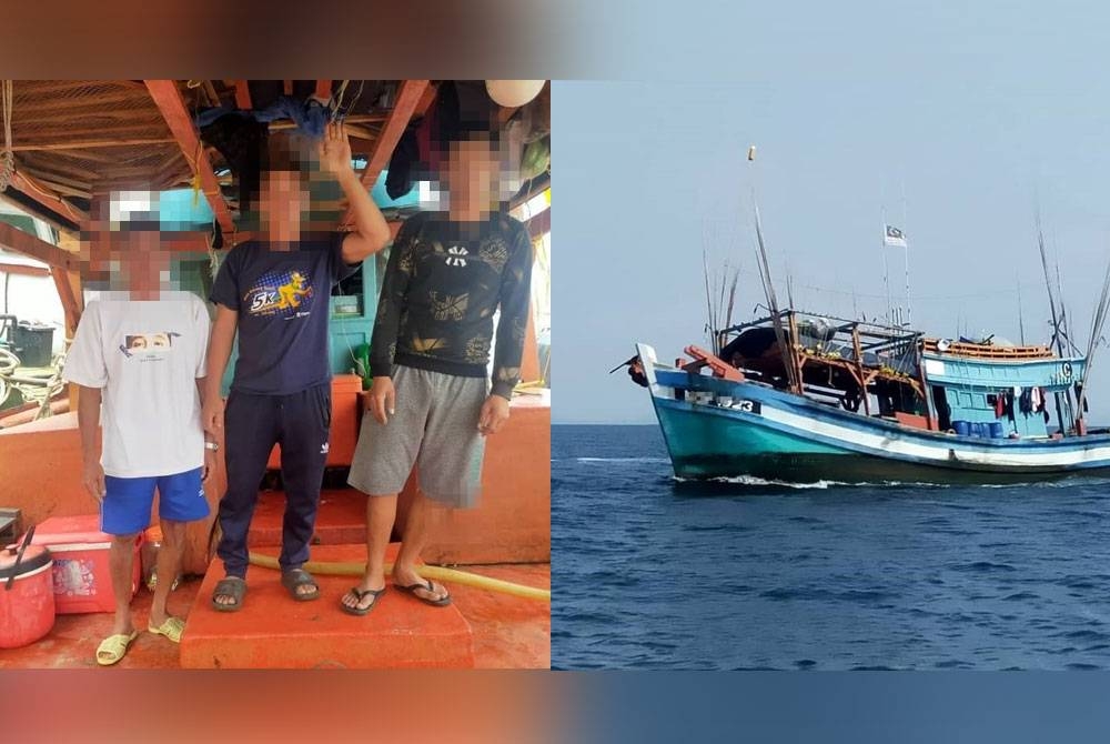 Maritim Malaysia Zon Maritim Kemaman menahan sebuah bot nelayan tempatan bersama tekong serta dua awak-awak.