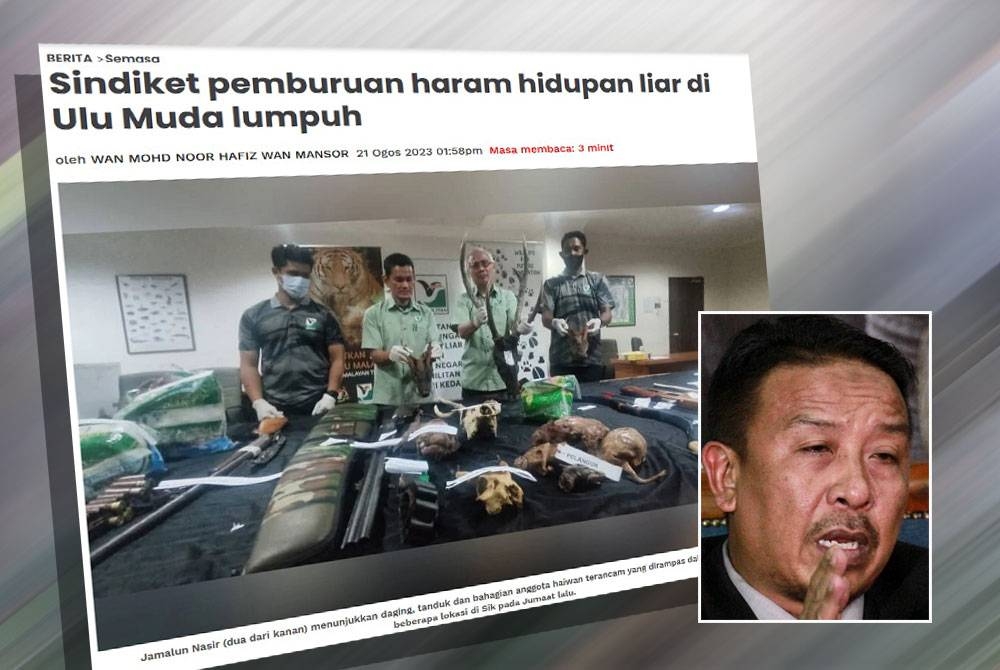 Laporan Sinar Harian pada Sabtu lalu. Gambar kecil: Abdul Kadir