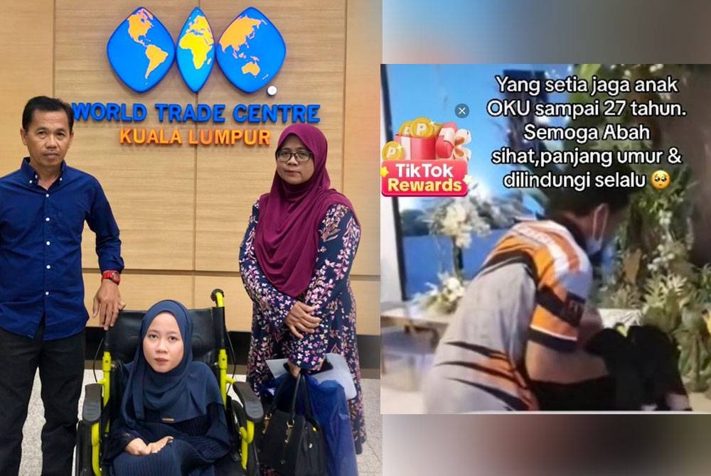 Intan Syafienaz tidak dapat membayangkan hidup tanpa kedua ibu bapanya. Mohamad Bakhid mendukung Intan Syafienaz.