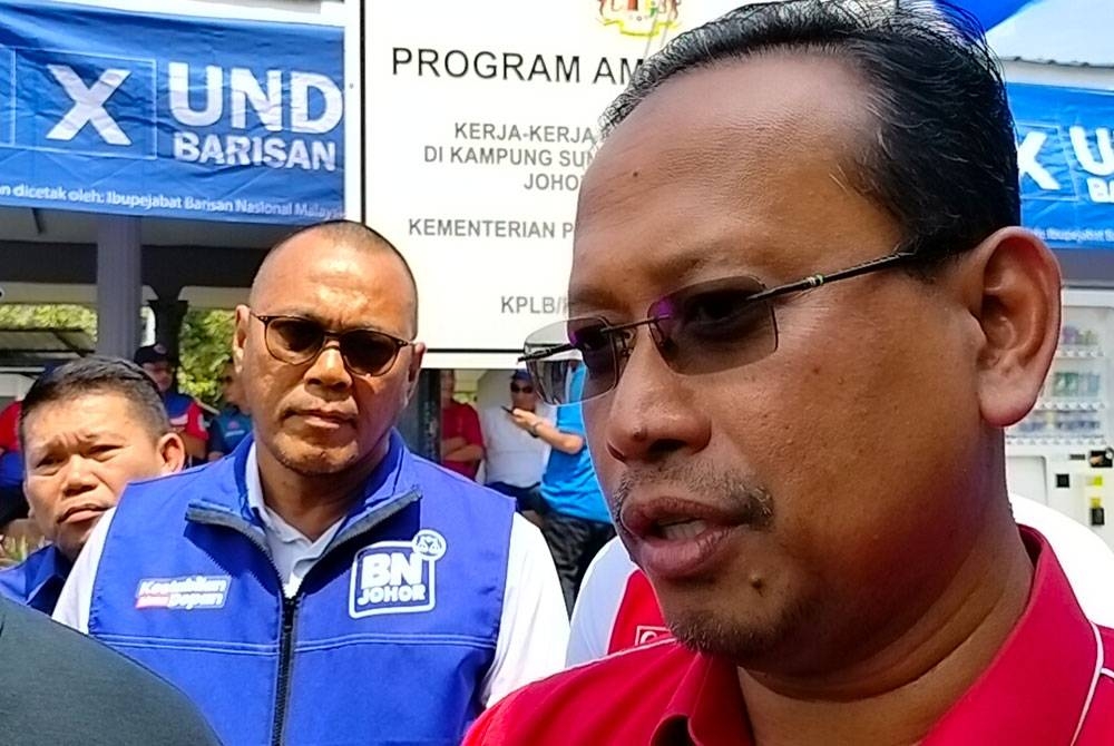 Suhaizan ketika ditemui pemberita selepas bertemu jentera BN di PDM Sungai Danga pada Ahad.