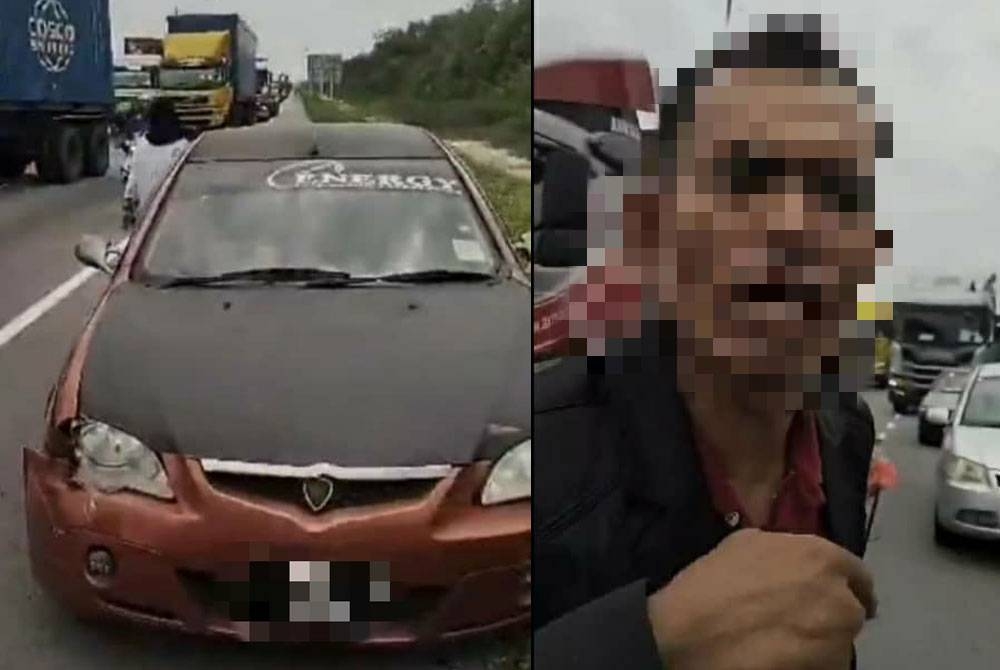 Video tular memaparkan insiden kemalangan di Jalan Pelabuhan Barat, di sini pada 23 Ogos lalu.