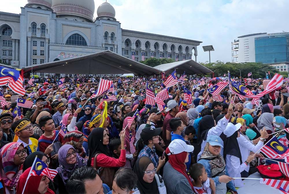 Sambutan Hari Kebangsaan di Putrajaya pada 2018. - Foto 123RF