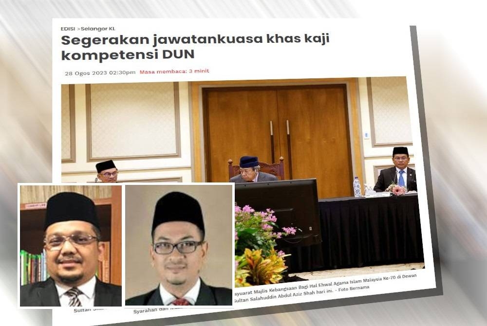 Laporan sinar harian pada Isnin. Gambar kecil: Zainul Rijal, Musa