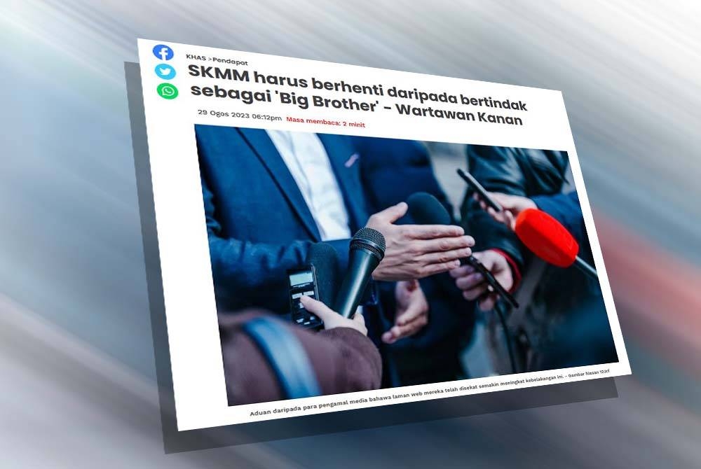 Laporan Sinar Harian pada Selasa.