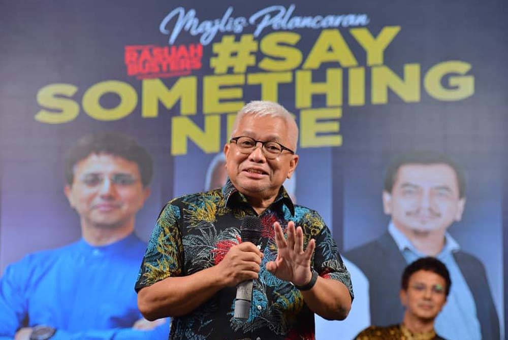 Hussamuddin menyampaikan ucapan pada Majlis Pelancaran Kempen Rasuah Busters #saySomethingNice di Shah Alam, pada Selasa.