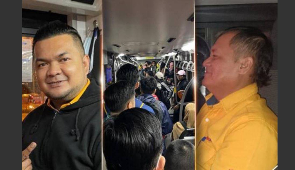 Pemandu bas Rapid KL menganggap tugasan memandu bas dua tingkat membawa penumpang ke Dataran Putrajaya merupakan satu bentuk pengorbanan sekali gus cara menzahirkan kecintaan kepada negara. - Foto Bernama. 