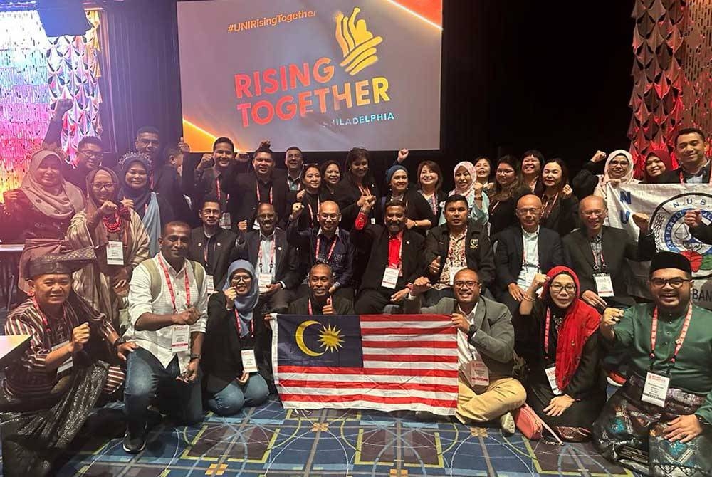 Muhammad Hider bersama 24 peserta lain ketika menghadiri &#039;6th Uni World Conference&#039; di Philadelphia, Amerika Syarikat pada 26 hingga 30 Ogos 2023.