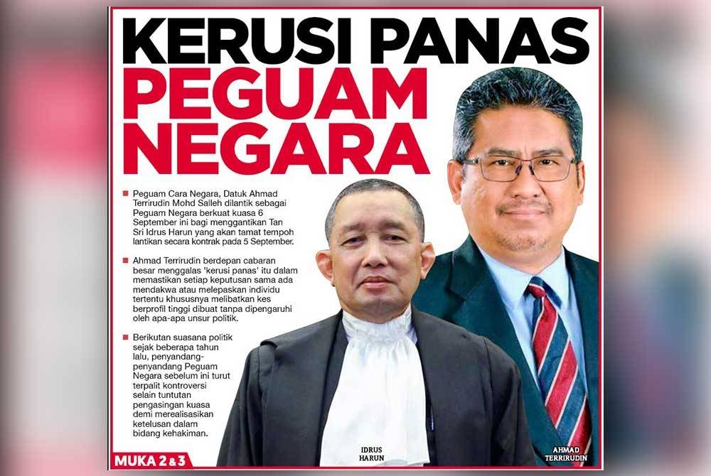 Laporan muka depan Sinar Harian pada Sabtu.