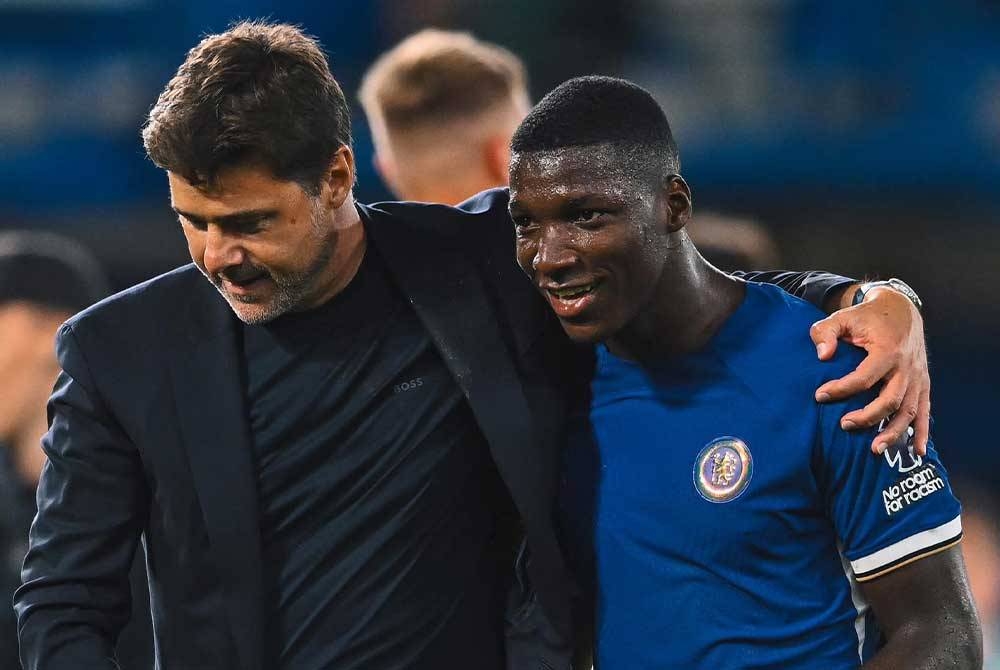 Caicedo (kanan) sandaran Mauricio Pochettino bagi melonjakkan kembali imej Chelsea menjadi kelab digeruni dan dihormati di pentas Liga Perdana Inggeris. - Foto Agensi