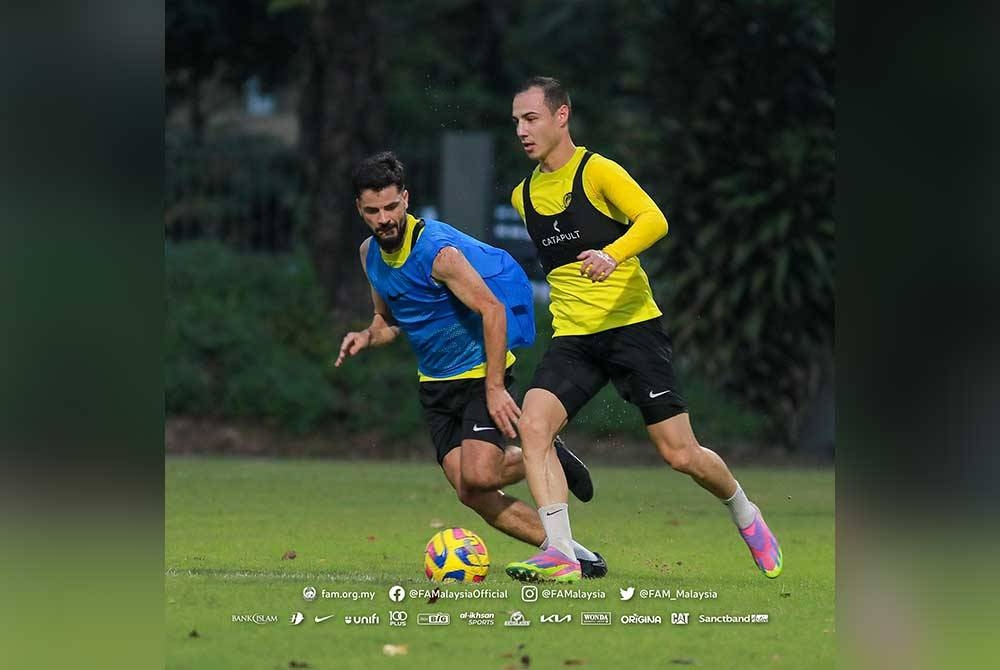 Josue dan Dion Cools antara watak penting Harimau Malaya berdepan China serta Syria. - Foto FAM