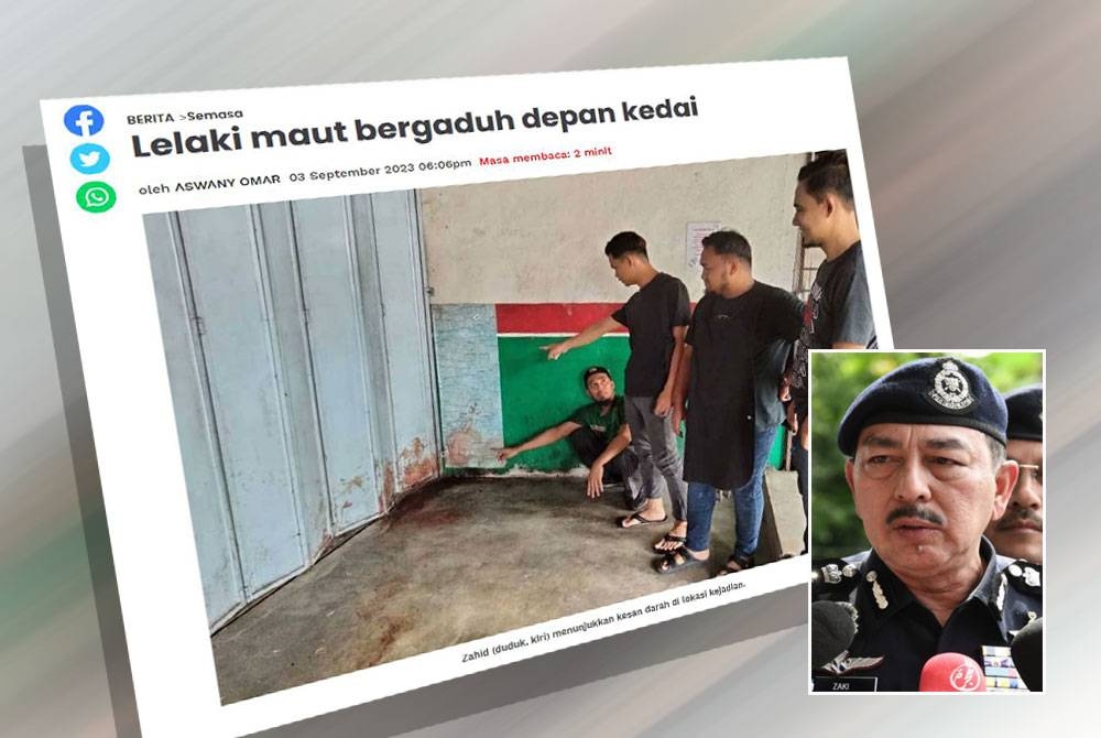 Laporan Sinar Harian pada Ahad. Gambar kecil: Muhamad Zaki - Foto Bernama